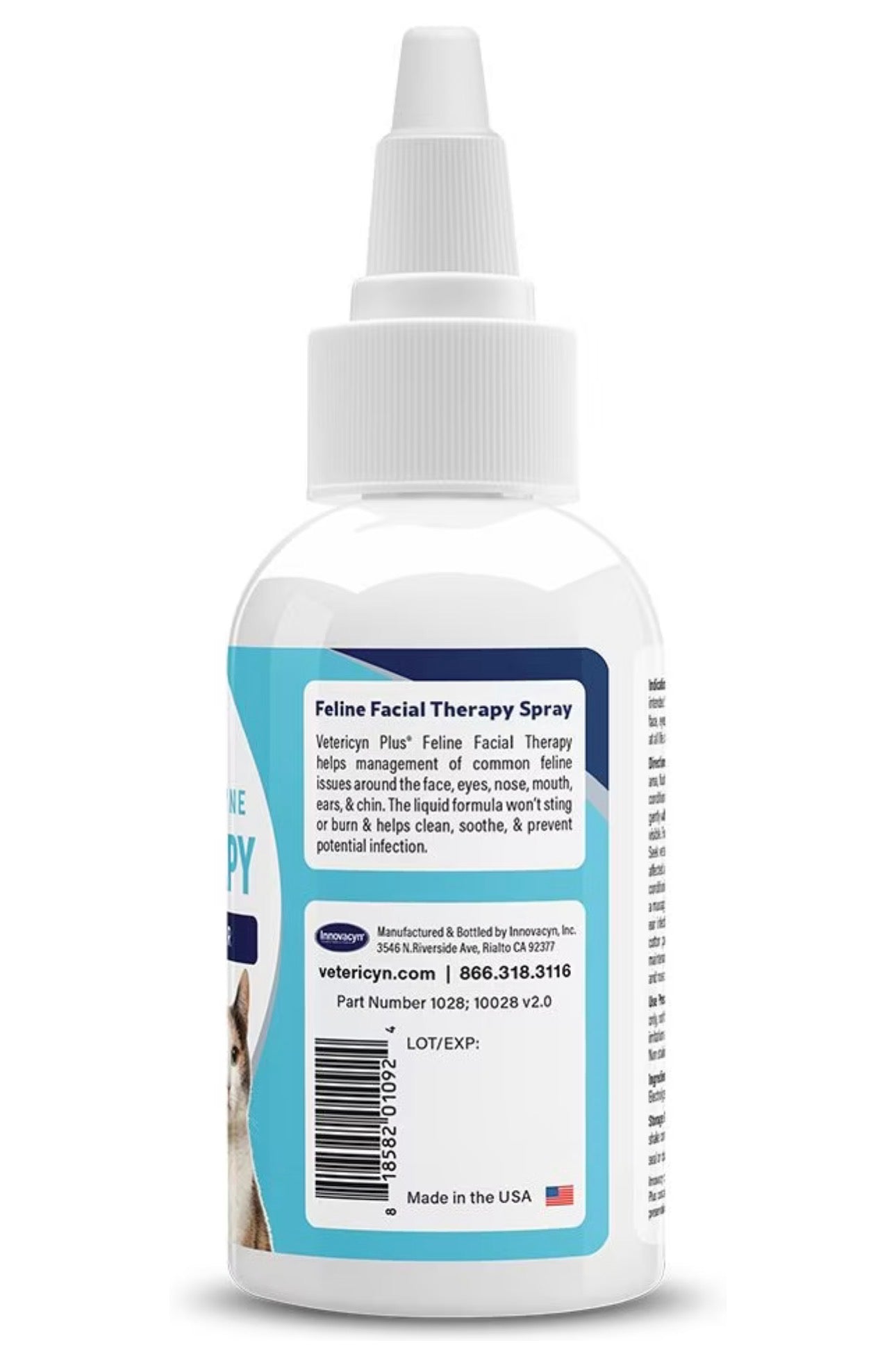 Vetericyn Plus Antimicrobial feline Facial Therapy| Ayuda a la cicatrización y reparación de la piel, Acne