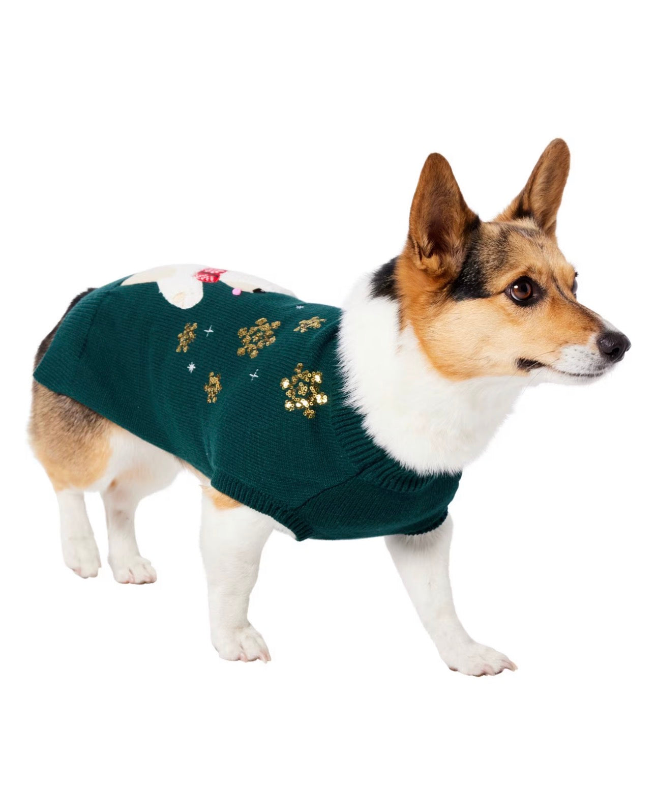 Sequin Polar Bear Dog & Cat Sweater