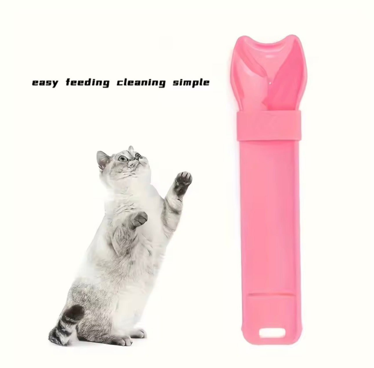 Spoon Licking Feeding Dispenser for Liquid Snack Puree