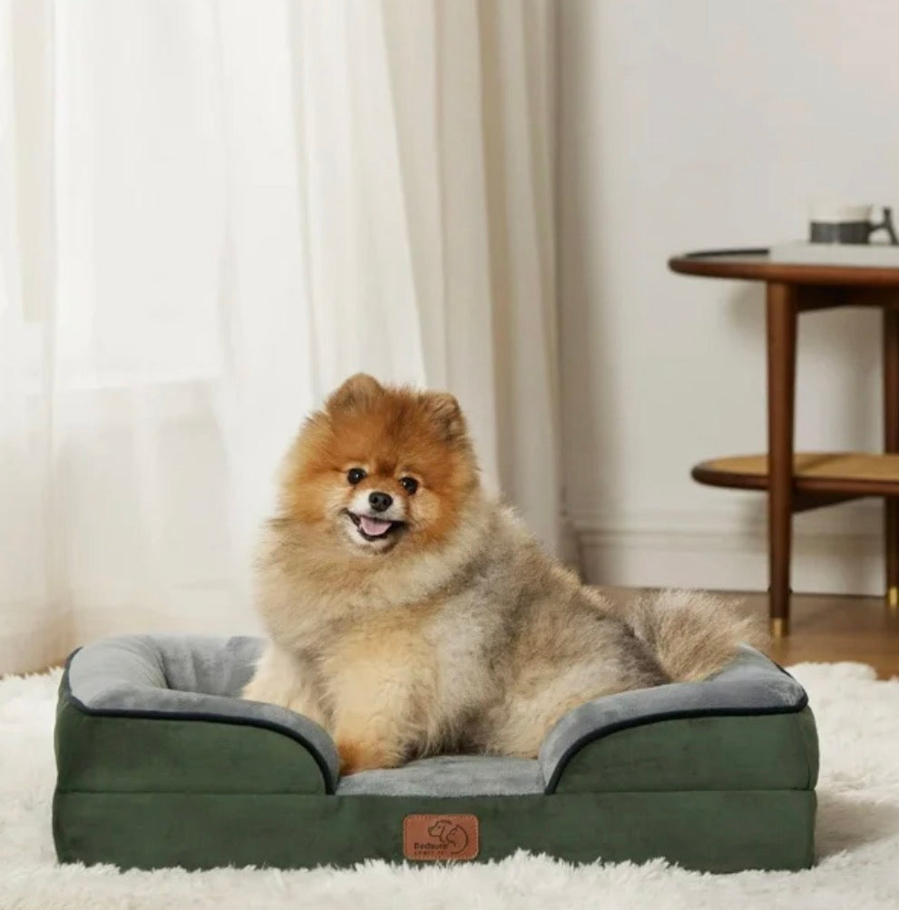 Bedsure - Cama ortopédica pequeña para perros, hasta 16 libras