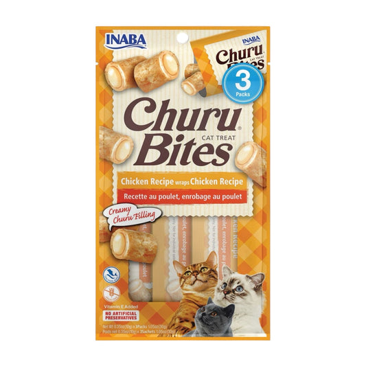 Inaba Churu Bites Chicken Wraps, 0.35-oz tube, 3 count