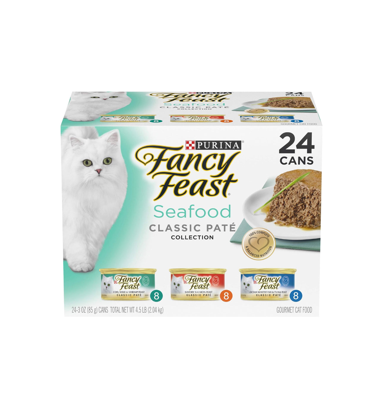 Purina Fancy Feast Seafood Classic Paté - 3 onzas