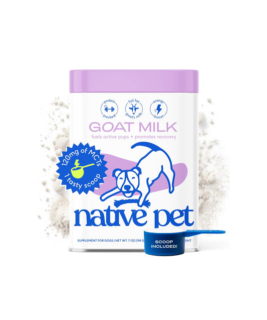 Goat Milk native pet para perros, 60 cucharadas