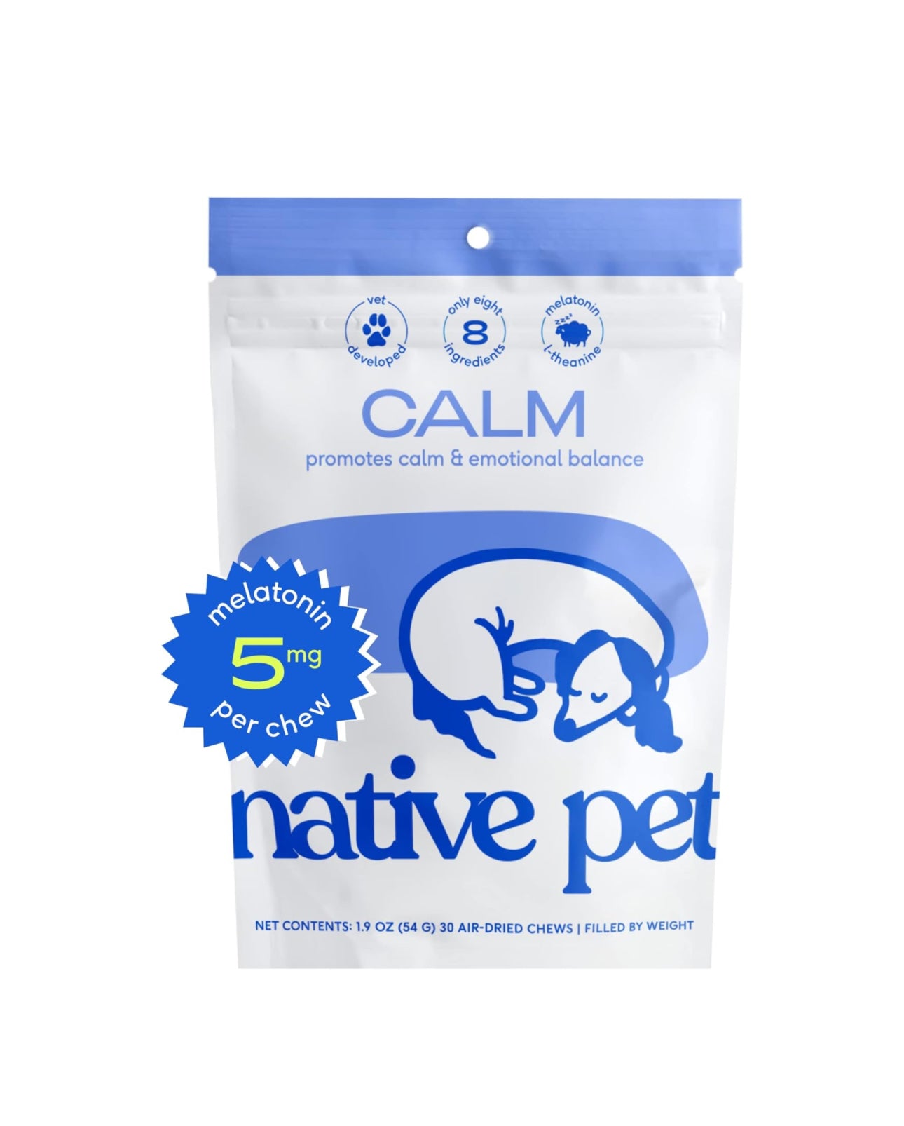 CALM Native Pet alivio de ansiedad para perros