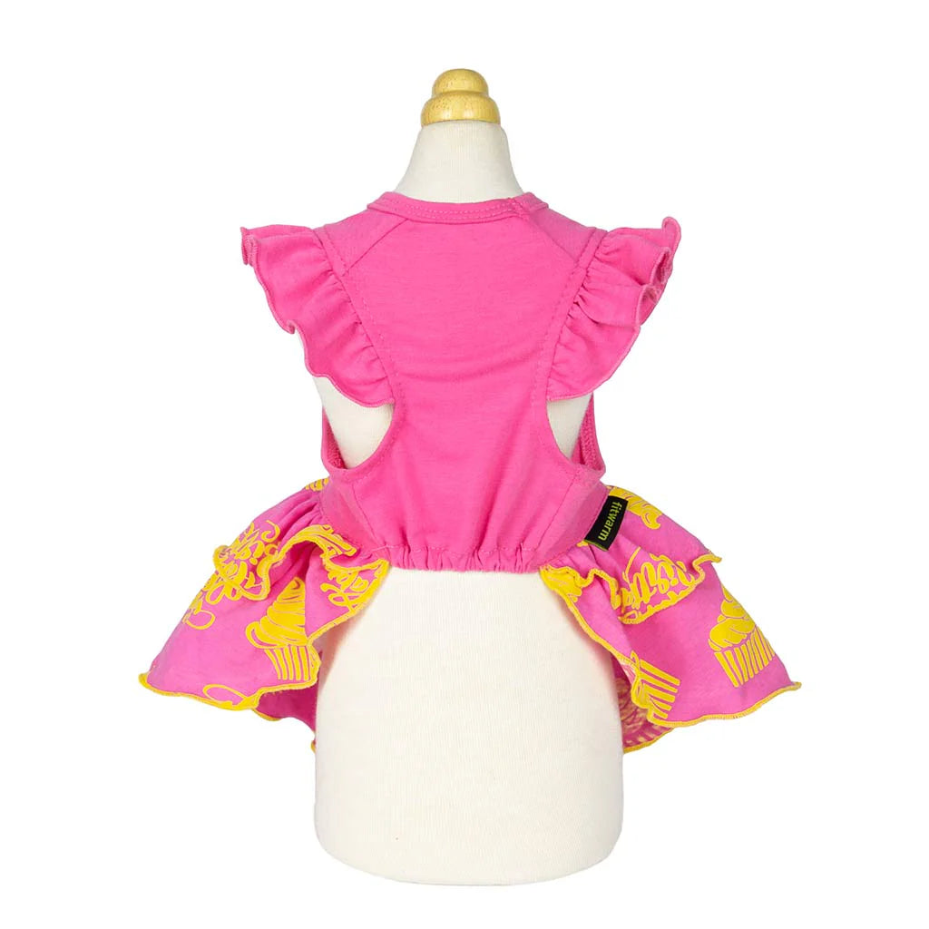 Happy Birthday Tiered Dog Dress