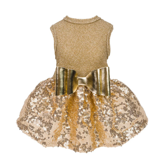 Sparkly Sequin Gold Fancy Dress