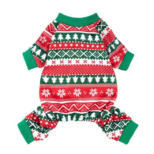 Christmas Striped Pajamas (para raza pequeña a mediana)