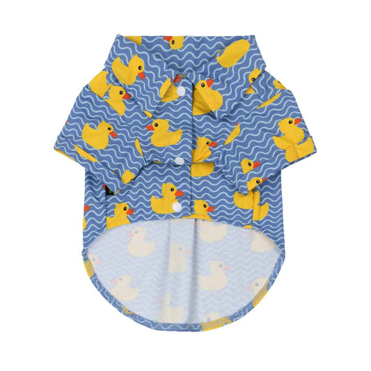 Duck Button Up Dog Shirt