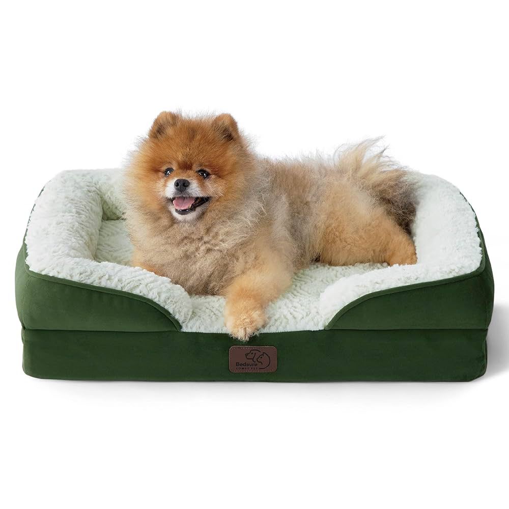 Bedsure - Cama ortopédica pequeña para perros, hasta 16 libras