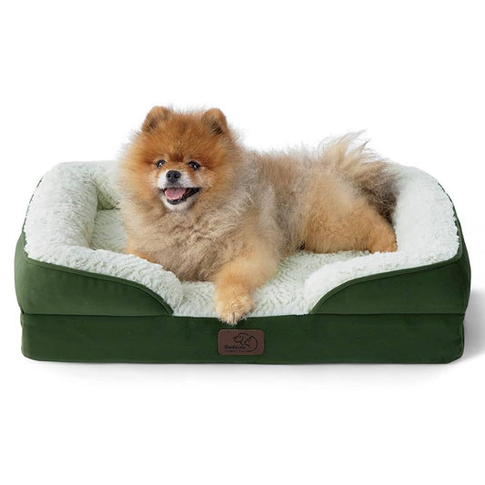 Bedsure - Cama ortopédica pequeña para perros, hasta 16 libras