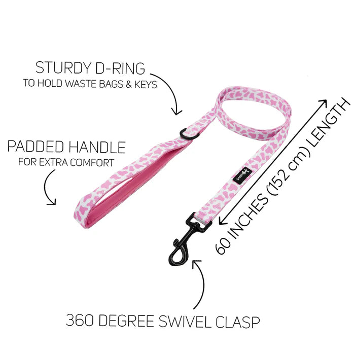 Sassy woof- pechera y correa Strawberry Milk