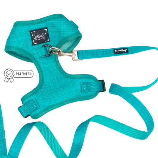 Sassy woof- pechera ajustable y correa