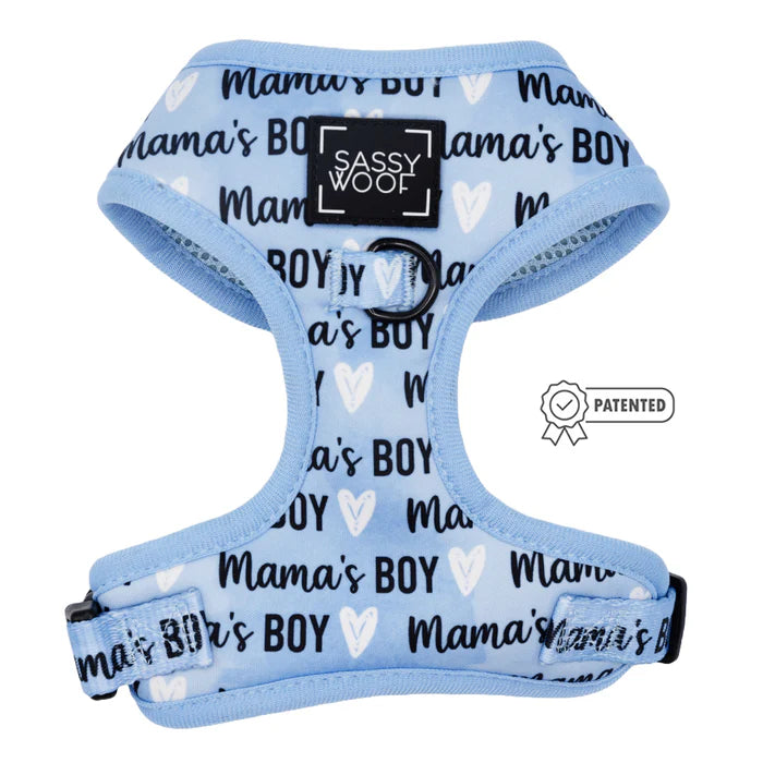 Sassy woof- pechera y correa Mamas boy