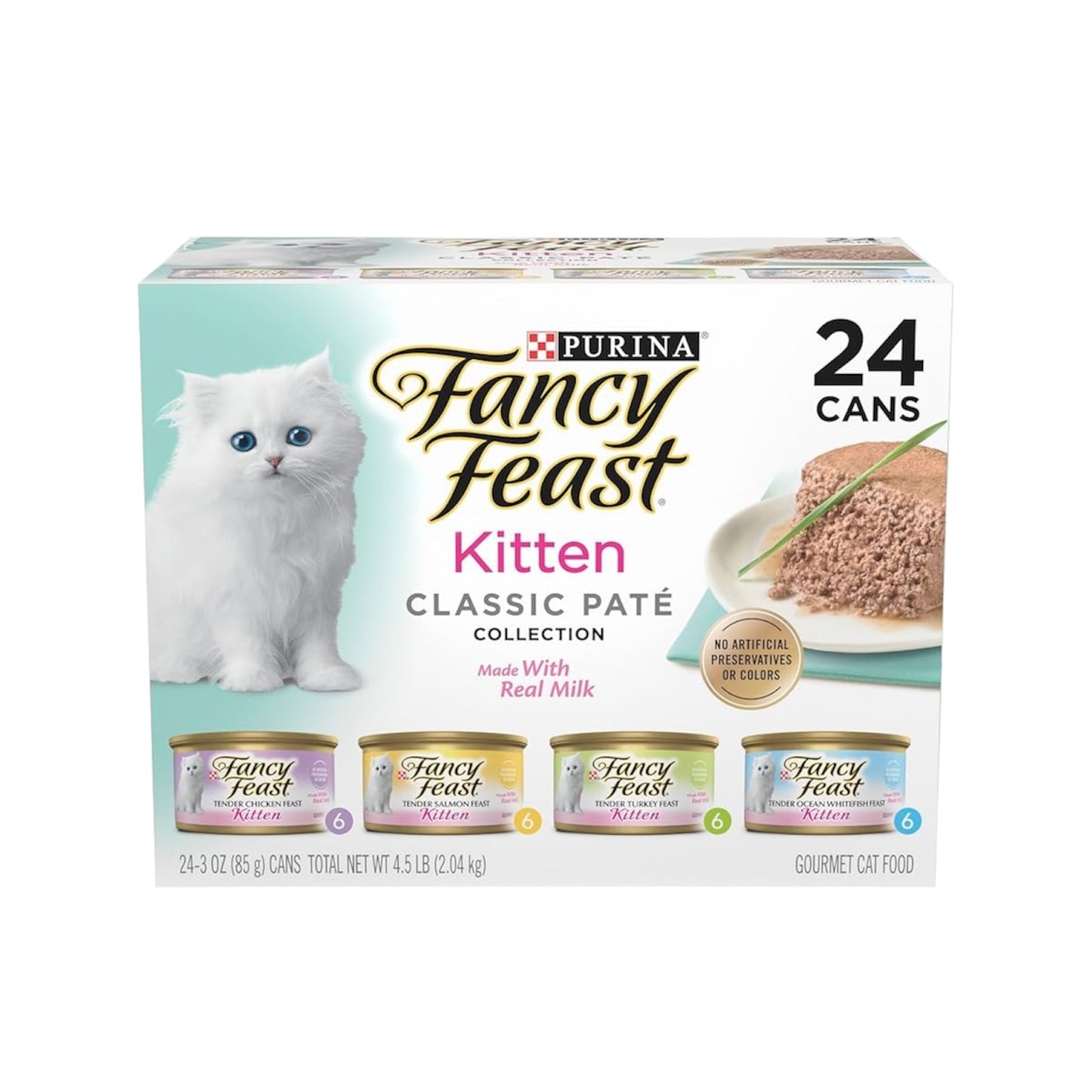 Fancy Feast Kitten Classic Pate Pack Variado de 3-oz