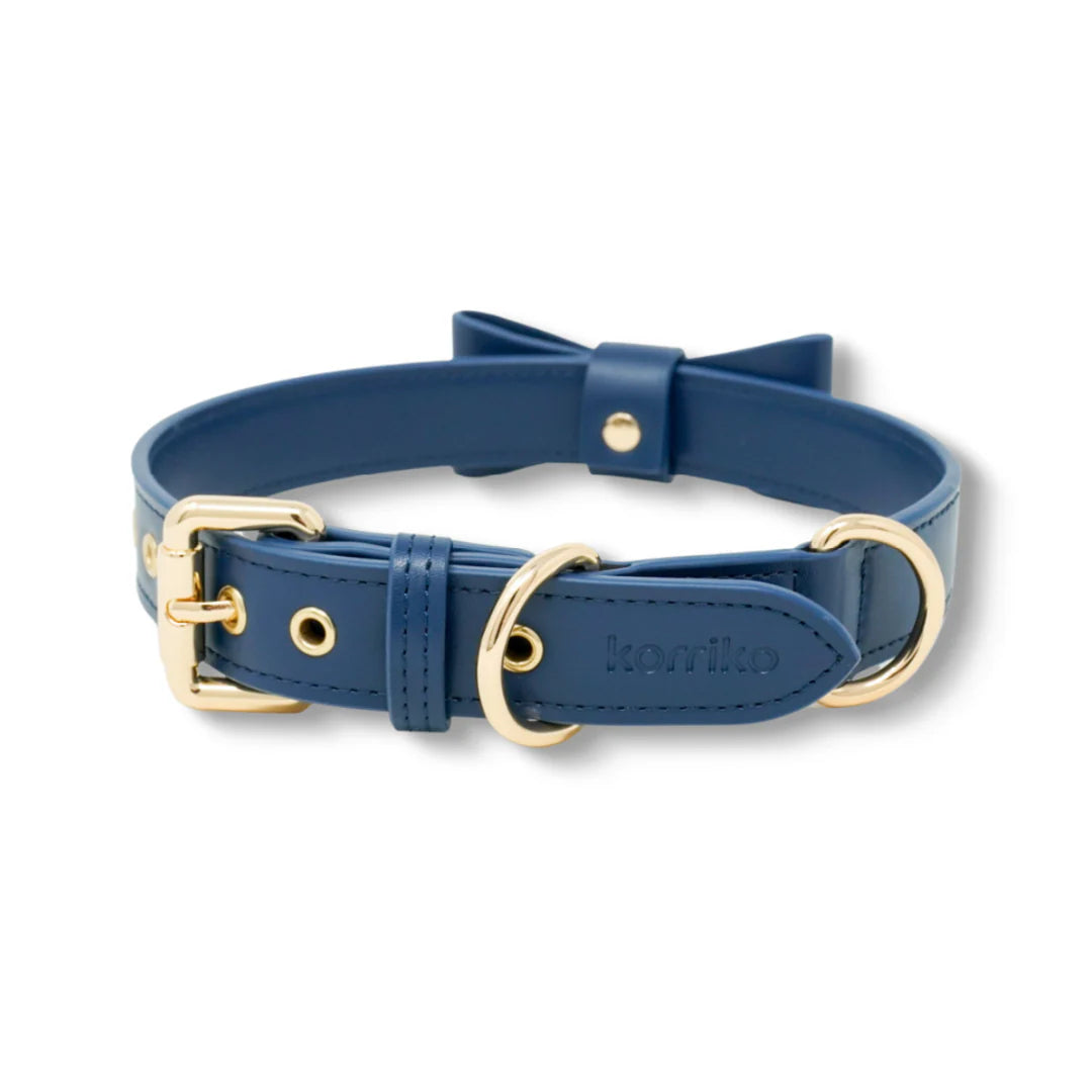 Signature Collar & Leash Set - Navy