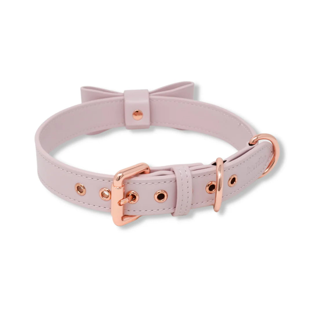 Signature Collar & Leash Set - Blush Pink