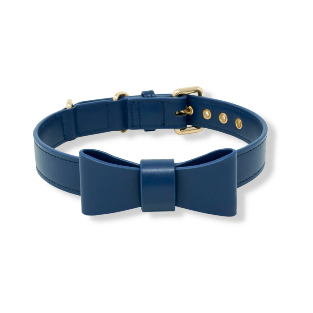 Signature Collar & Leash Set - Navy
