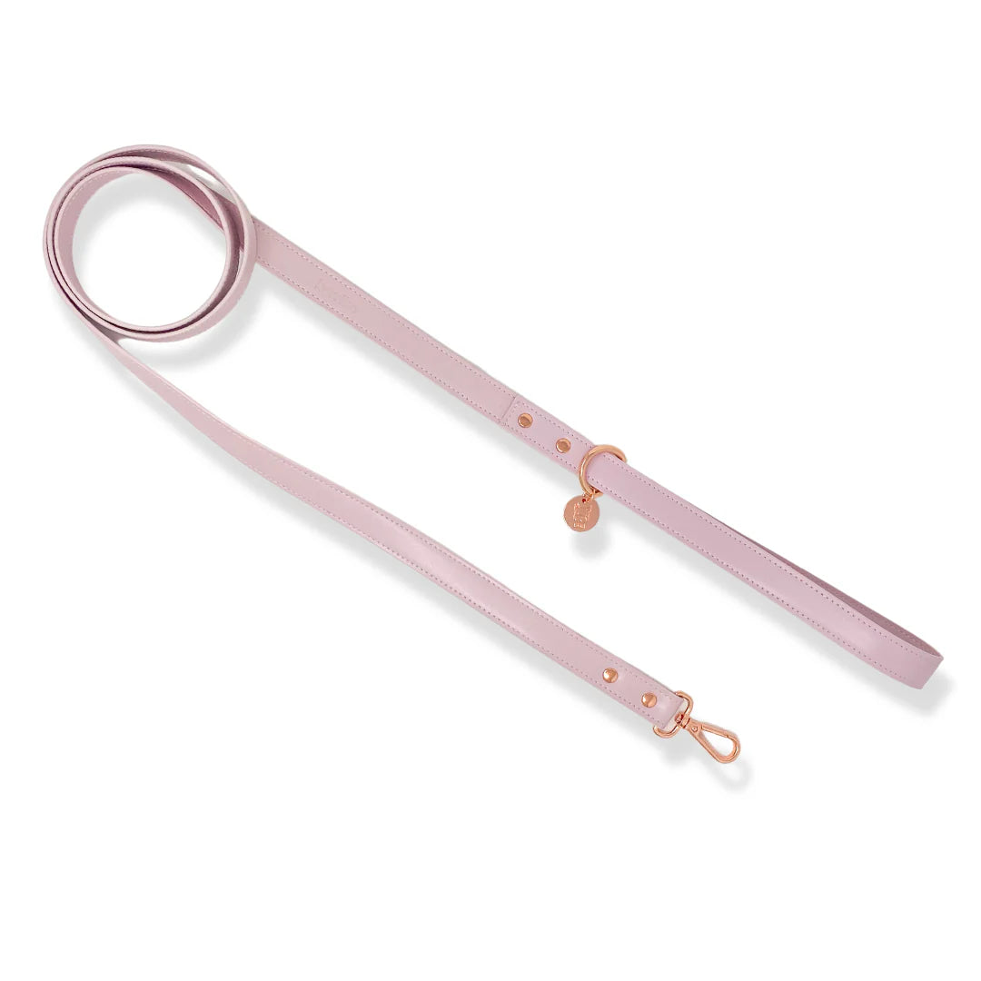 Signature Collar & Leash Set - Blush Pink