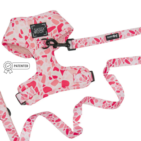 Sassy woof- pechera ajustable y correa Mykonos