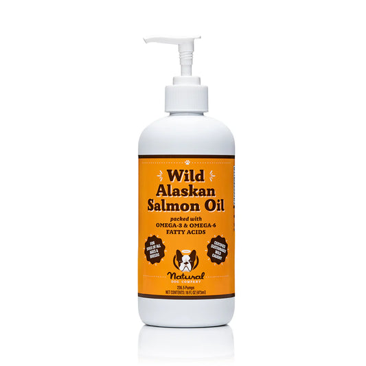 Natural Dog Company Fórmula de aceite de salmón salvaje de Alaska con Omega 3
