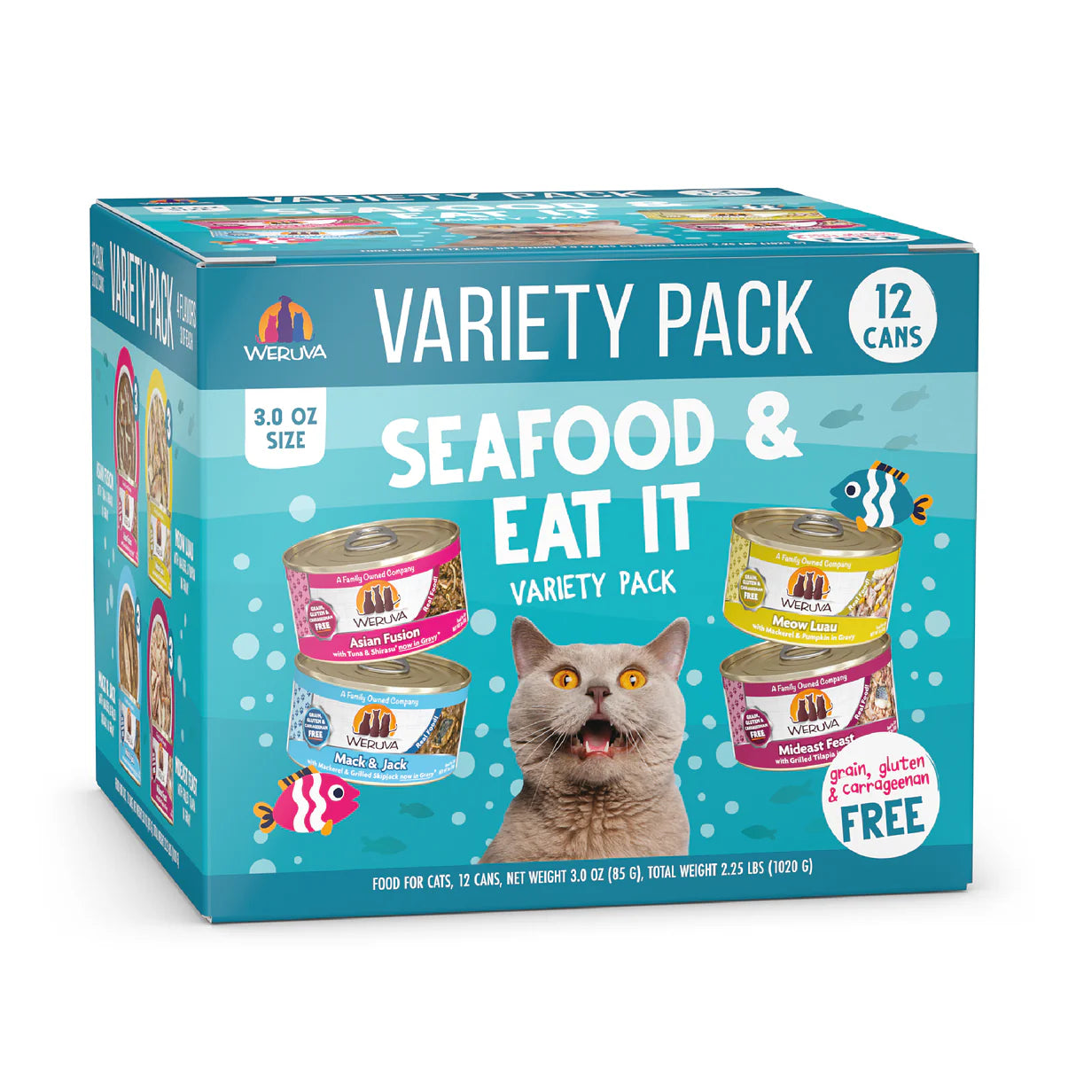 Weruva Seafood & Eat It! paquete 12 latas 3 oz