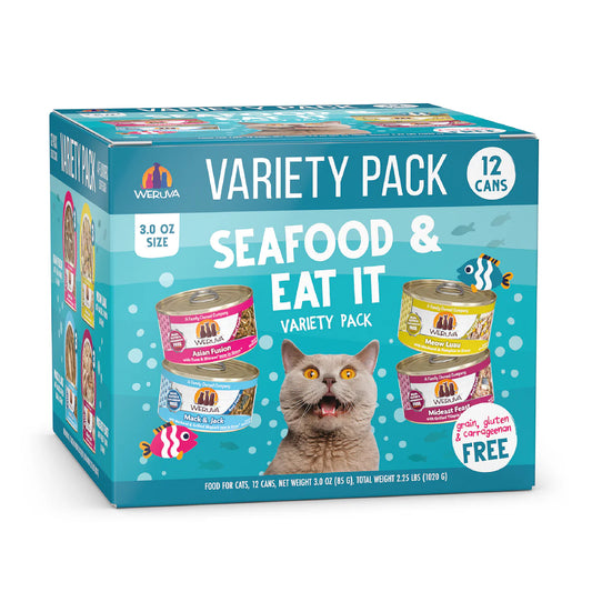 Weruva Seafood & Eat It! paquete 12 latas 3 oz