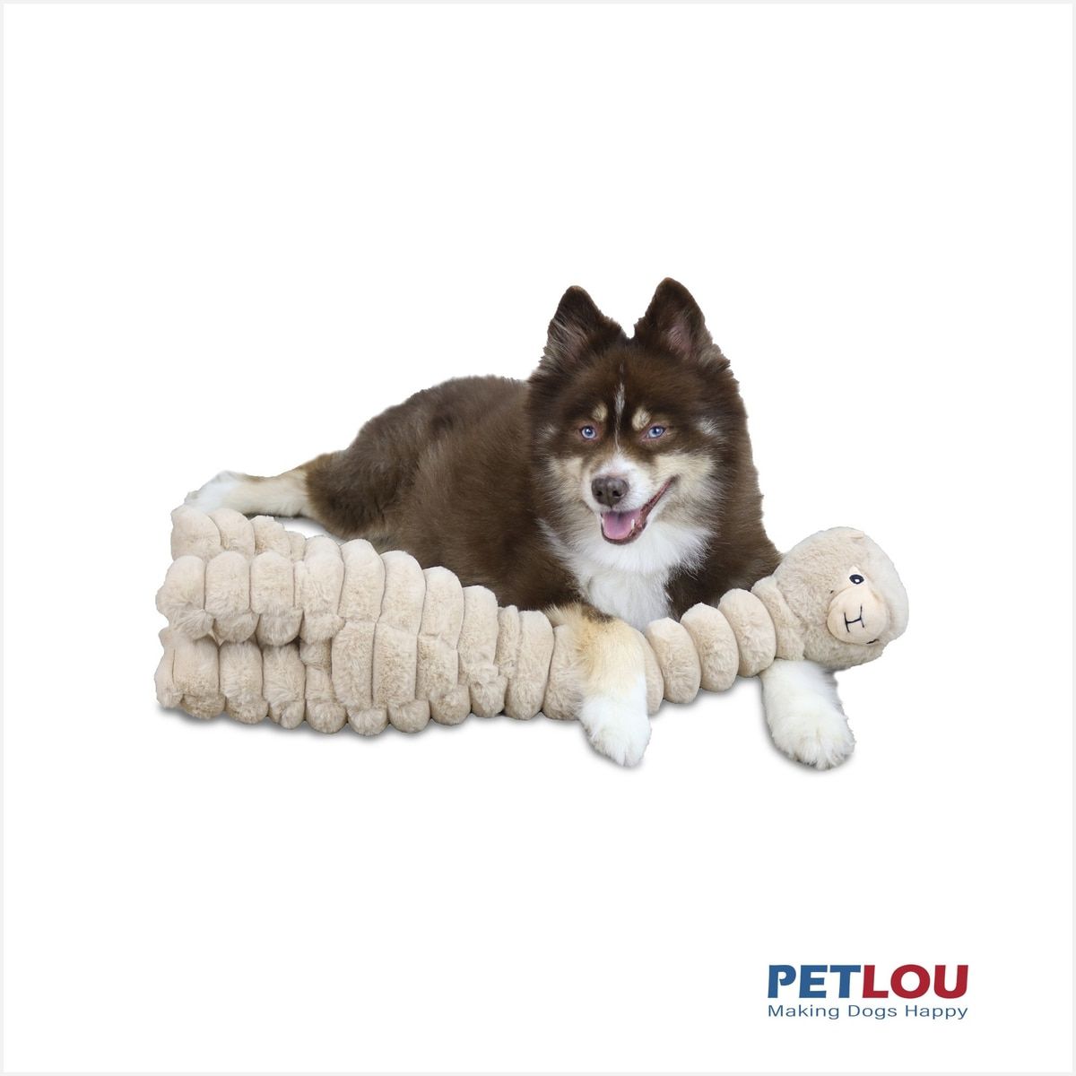 Alpaca Plush Dog Toy, 26" Soft Squeaky Play Toy XL