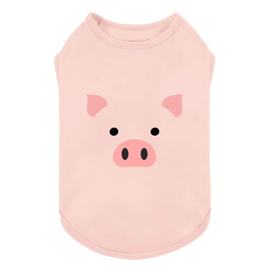 Cute Pink Pig Dog Shirt