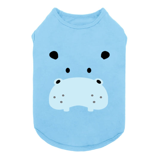 Hippo Face Dog Shirt