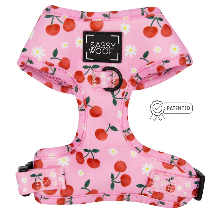 Sassy Woof- Pechera y correa ajustable Mon Chérry
