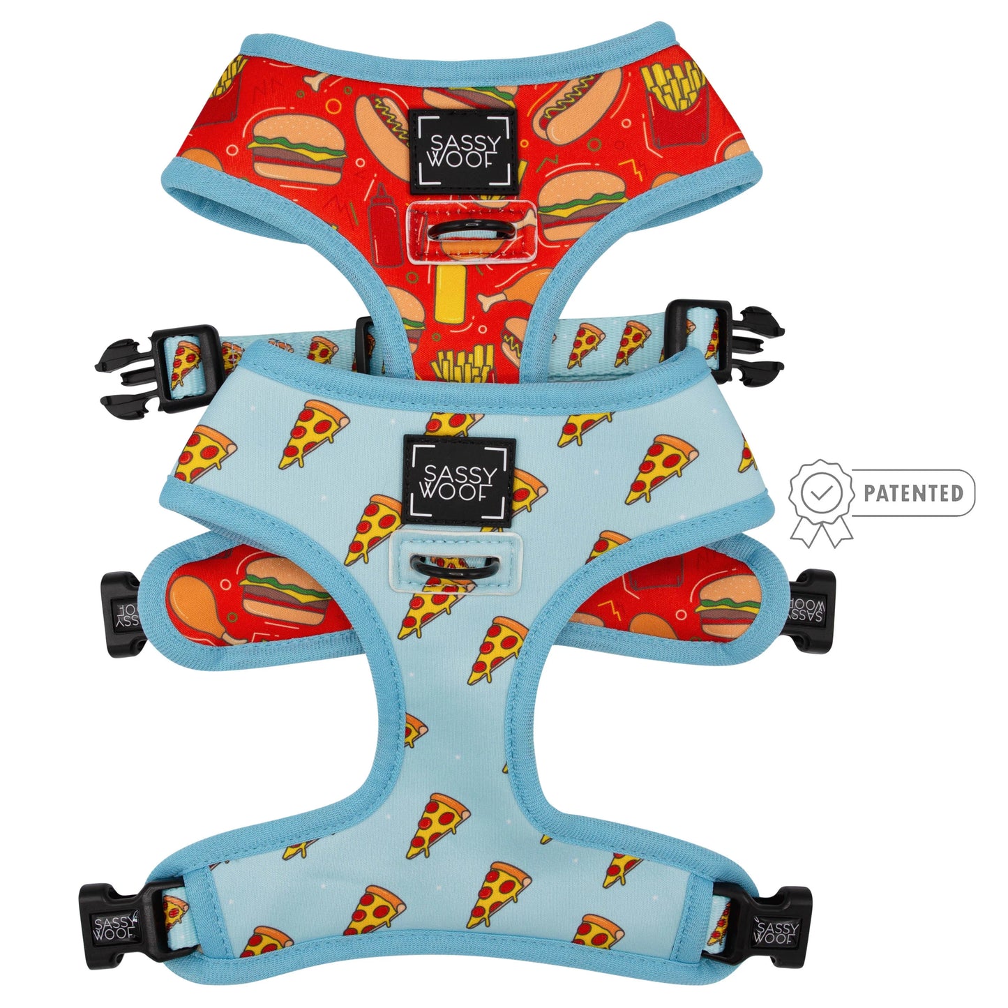 Sassy woof- Dog Reversible Harness - One Hot Pupperoni