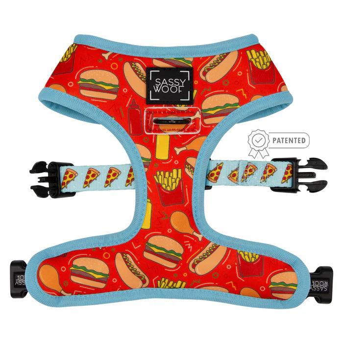 Sassy woof- Dog Reversible Harness - One Hot Pupperoni