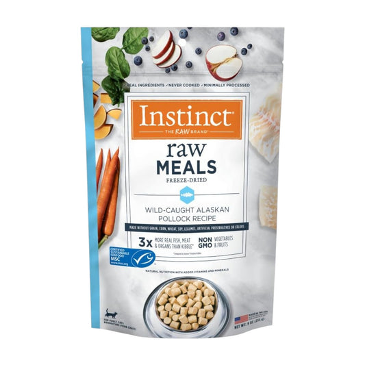 Instinct Raw Meals Alimento liofilizado para gatos Pollock, bolsa de 9 onzas
