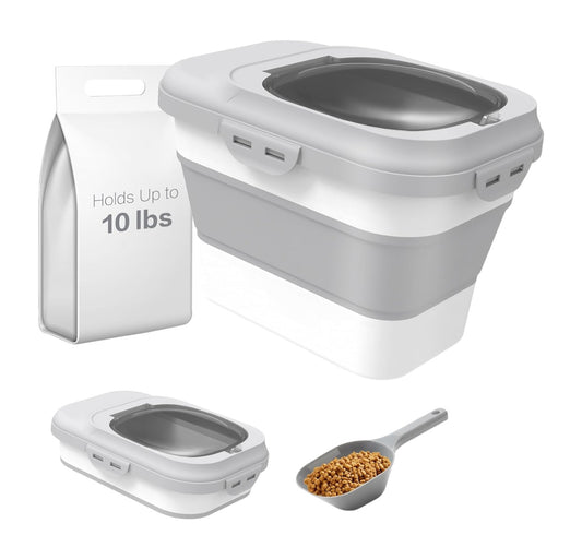 Contenedor de almacenamiento de comida para perro o gato