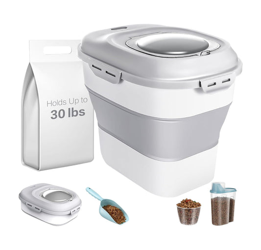 Contenedor de almacenamiento de comida para perro y gato