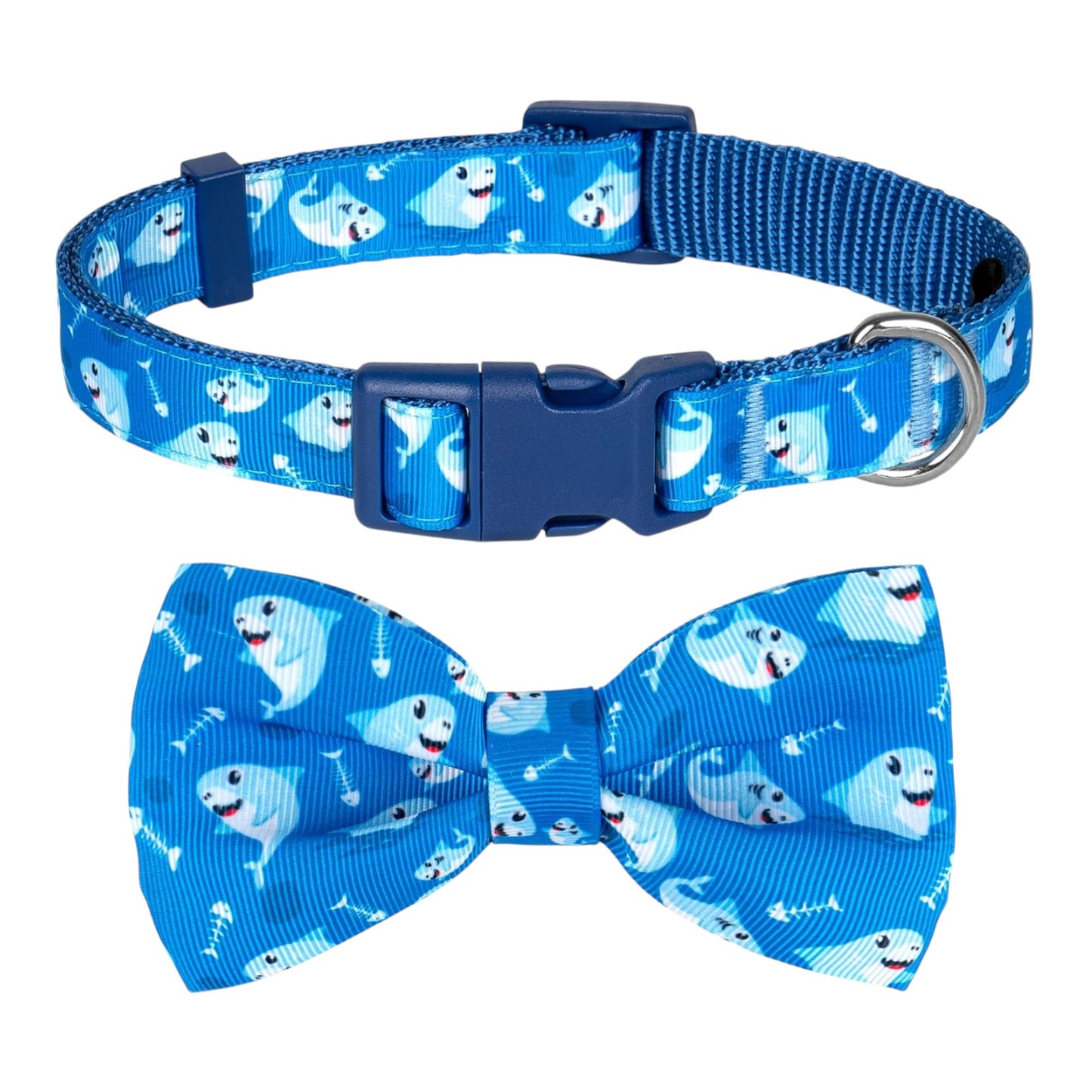 Collar de perro con moño, suave y cómodo, ajustable