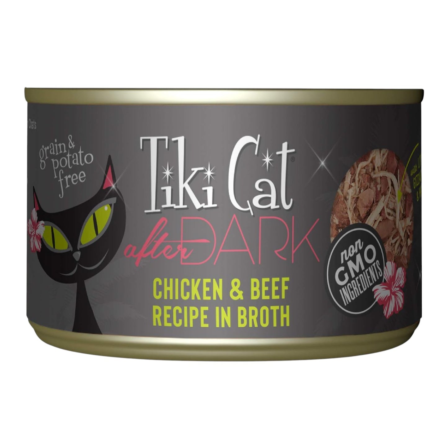 Tiki Cat After Dark lata por unidad 5.5 onzas