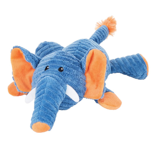 Elephant Corduroy Plush Squeaky Dog Toy