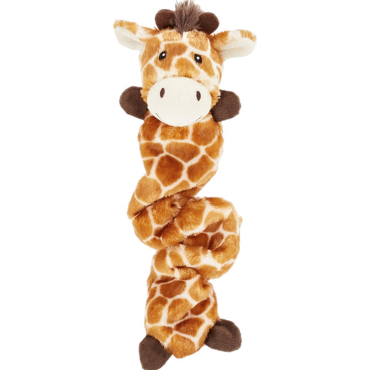 Giraffe Bungee Plush Squeaky Dog Toy