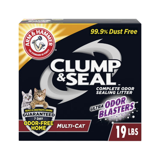 Arm & Hammer (arena) Litter Clump & Seal Multi-Cat Scented Clumping Clay Cat Litter, 19-lb box
