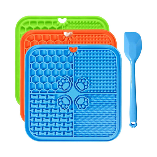 alfombrillas de comida para perros y comedero lento para gatos (juego de 3 unidades)