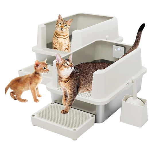 Caja de arena de acero inoxidable XL, paquete 2 unidades