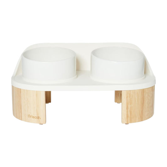 Elevated Ceramic Splash Guard Double Diner, 3 cup