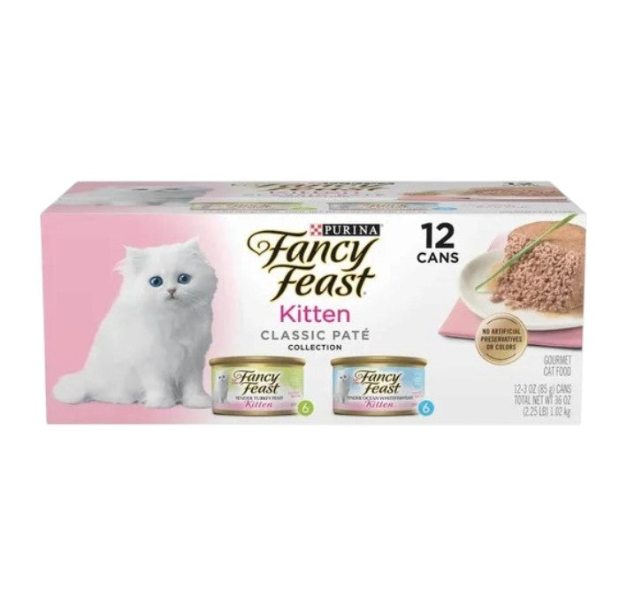Fancy Feast Kitten Classic Pate Pack Variado de 3-oz