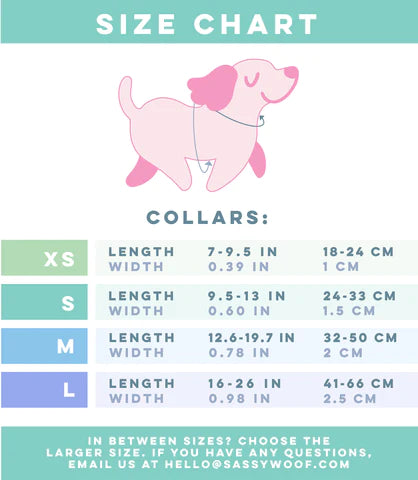 Sassy woof- Dog Collar - Candy Cane Coquette